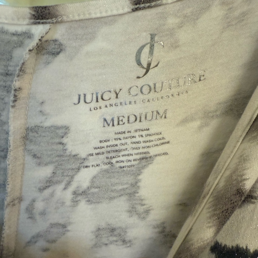 Juicy Couture Gray and Black Short Sleeve T-Shirt - Picture 3 of 3